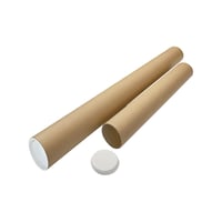 Verzendrol – ratioform met deksel, bruin, l x Ø = 860 x 100 mm