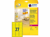 ETIKET AVERY L6004-25 63.5X29.6 NEON GEEL 675ST artikel afbeelding