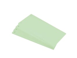 Exacompta FOREVER Tabbladen Met Perforatie, Gerecycled Karton 180g, Groen (pak 100 stuks)
