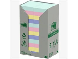 Recycled Notes, Pastelkleuren, 38 x 51 mm