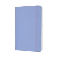 Notitieboek Moleskine pocket 90x140mm blanco soft cover hydrangea blue