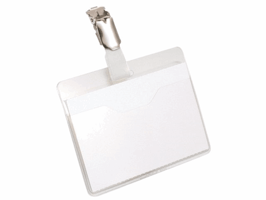 Badge Durable 8106 met clip liggend open 60x90mm