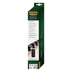 Bindrug Fellowes 12mm 21r zwart/pk25