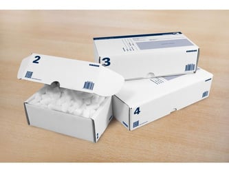 RAADHUIS Postpakketdoos 5 430 x 300 x 90 mm bedrukt 5 stuks (pak 5 stuks) artikel afbeelding