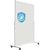 Hygiënewhiteboard, mobiel geëmailleerd, antibacterieel bordoppervlak h x b x d = 1900x1265x505 mm