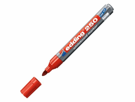 Edding Whiteboard marker 250 1,5 - 3 mm, rood (pak 10 stuks)