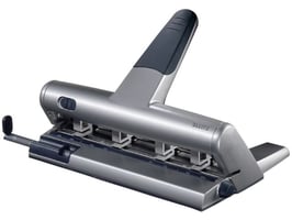 Leitz Perforator 5114 verstelbaar 30 vel, 4-gaats, zilver