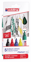 Viltstift Edding 4500 textiel rond 2-3mm basis assorti