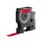 Dymo D1 labeltape 12 mm Zwart op rood 45017