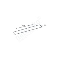 Paperwise Banderol zelfklevend/55x3cm, kleur bruin