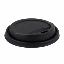 CPLA deksel zwart 80mm Ø voor KOFFIEBEKER-240ML/80MM-WIT artikel afbeelding