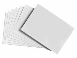 Correspondentiekaart Djois Atlanta A6 105x148mm 200gr wit 50 stuks