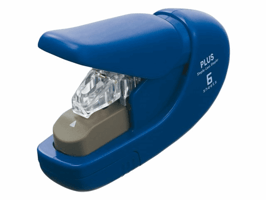 Nietmachine Plus - nieten zonder nietjes - blauw