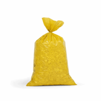 Standaard afvalzakken, LDPE, 70 l 60 µm (Kleur: Geel; Materiaaldikte: 55 µm)
