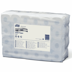 Toiletpapier, standaardrol tissue, 2 lagen, wit, VE = 64 rollen à 250 vellen vanaf 1 VE