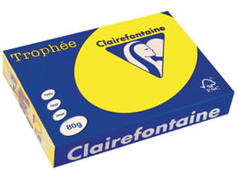 Clairefontaine Trophée Papier, A4, 80 g/m², Neongeel (pak 500 vel)