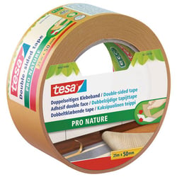 Dubbelzijdig plakband Pro Nature VE = 24 rollen, bruin, bandbreedte 50 mm