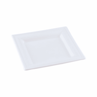 Suikerriet bord "Karo" 160x160x15mm, kleur wit