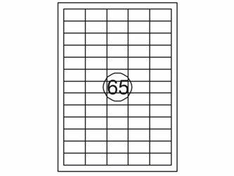 ETIKET QUANTORE 38X21.2MM 6500ST  artikel afbeelding