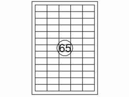 Etiket Quantore 38.1mmx21.2mm 6500 stuks