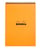 Schrijfblok Rhodia A4 lijn 80 vel 80gr spiraal oranje