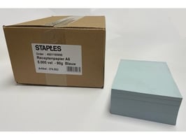 Staples Choice Receptenpapier A6 80g blauw (1 doos x 5000 vel)