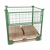 Palletframe nuttige hoogte 1200 mm, als aanzetframe b x l = 800x1200 mm, 1 lange wand half neerklapbaar