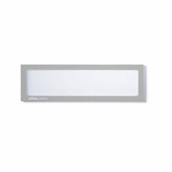 Magnetische infohoes voor titels, A4 staand / A5 liggend, 225x60 mm frame zilver, VE = 10 stuks