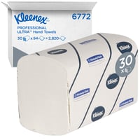 Handdoek KC Kleenex 6772 Ultra i-vouw 2-laags 21,5x41,5cm 30x94st wit
