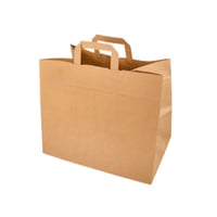 Tas IEZZY kraft papier 32x16x27cm bruin, 250 stuks per doos
