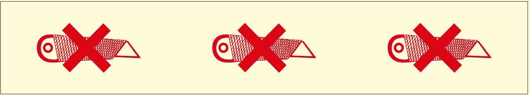 Waarschuwingstape PVC 50mmx66m Mesje met kruis 35my wit/rood artikel afbeelding