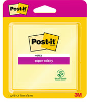 Memoblok Post-it 6920 Super Sticky 76x76mm geel