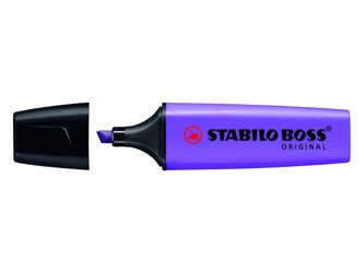 STABILO Boss Original Markeerstift, Beitelvormige Punt, 2 - 5 mm, Lavendel (pak 10 stuks) artikel afbeelding