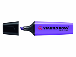 STABILO Boss Original Markeerstift, Beitelvormige Punt, 2 - 5 mm, Lavendel (pak 10 stuks) artikel afbeelding