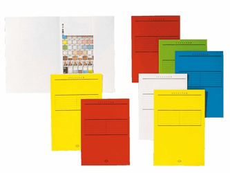 JALEMA Secolor stofklepmap A4, blauw (verpakking 125 stuks) artikel afbeelding
