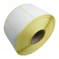Thermo zelfklevende etiketten afneembaar eco 58x43mm (doos/50 rollen)