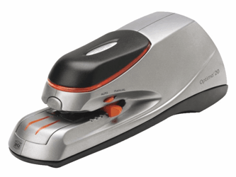 NIETMACHINE ELEKTR REXEL OPTIMA GRIP ZWART ZILVER artikel afbeelding