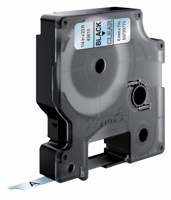 Dymo D1 labeltape 6 mm Zwart op transparant 43610