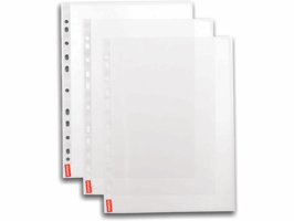 Staples Glasheldere showtas 0,055 mm, PP, 11-rings (pak 100 stuks)