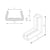 Nomapack 3002170 Schuimprofiel U-Tulip Hoekstuk, 35-45mm (Doos 300 stuks)