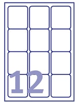 Etiket Avery L7164-100 63.5x72mm wit 1200stuks