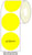 Etiket SPLS 35mm rond geel/rl2000