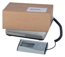 Pakketweger MAUL Cargo 50kg metalen plateau 27x27cm + 9V batterij zilver