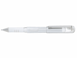 Gelschrijver Pentel K230M medium metallic wit