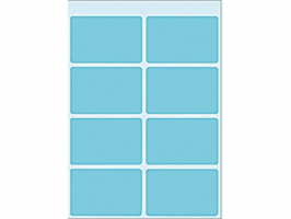 Etiket HERMA 3693 25x40mm blauw 40 stuks