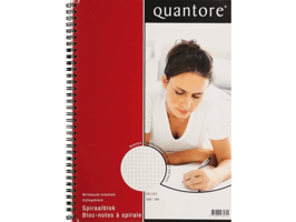 Spiraalblok Quantore A4 ruit 5mm 100vel 70gr