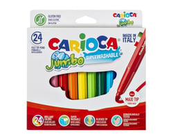 Viltstiften Carioca Jumbo Maxi set à 24 kleuren