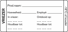 Diepvriesetiketten