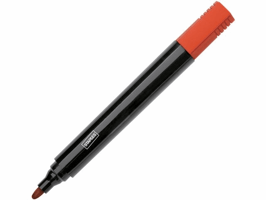 Staples Permanent marker DuraMark 2070 1,5 - 3 mm, rood (pak 10 stuks)