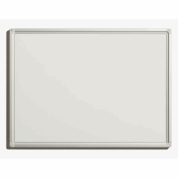 Economy whiteboard plaatstaal, magneethoudend, beschrijfbaar en droog uitwisbaar h x b = 450x600 mm